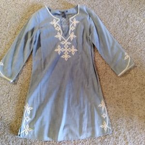 Lucky dress in denim blue, or can be a top in small.  Original tags still on.